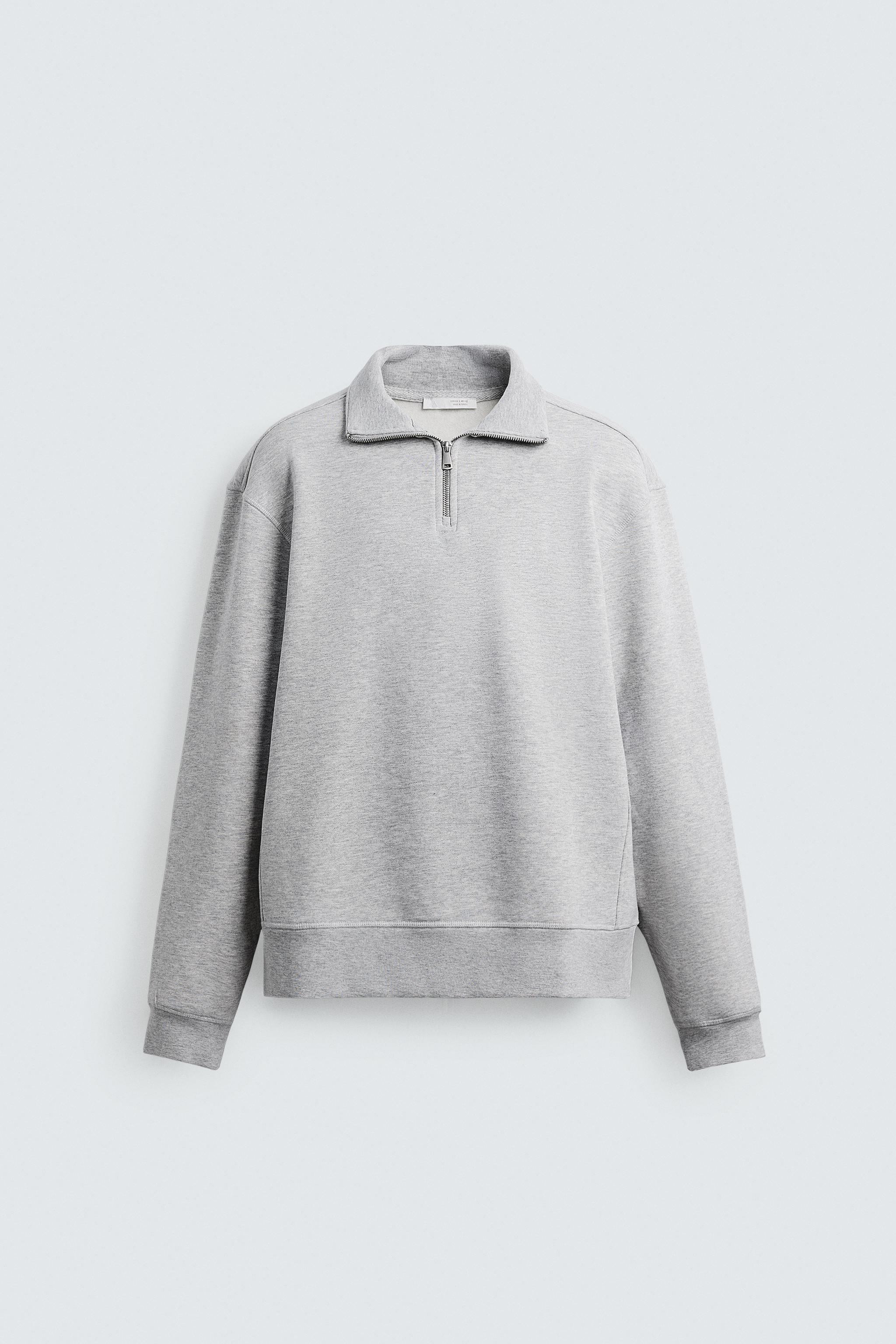 BASIC QUARTER-ZIP SWEATSHIRT